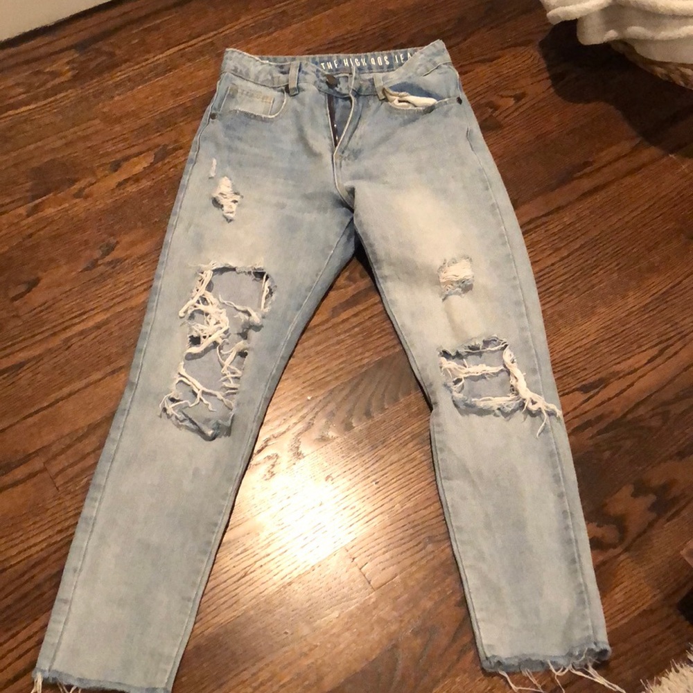 High waisted cotton on jeans in perfect condition